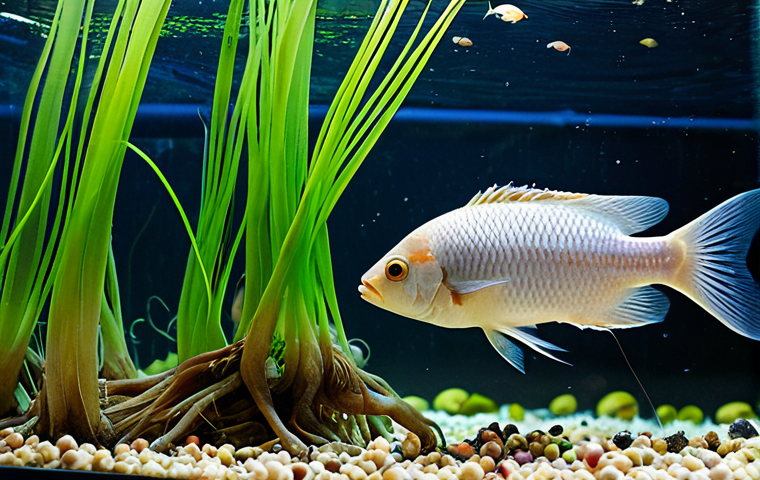 아쿠아포닉스의 지속 가능성 - Industrial Aquaponics Farm in Winter Setting**
A wide shot of a large, modern aquaponics greenhouse... 아쿠아포닉스의 지속 가능성 - Industrial Aquaponics Farm in Winter Setting**
A wide shot of a large, modern aquaponics greenhouse...